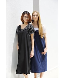 EMODA | Loose Fit Midi Pinafore Dress(その他)