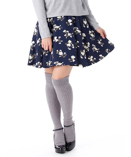 Honeys（ハニーズ）の「レースアップスカート（スカート・レディース・ブラック/ネイビー/グリーン/ベージュ・Ｓ/Ｍ/Ｌ）」の4枚目の写真