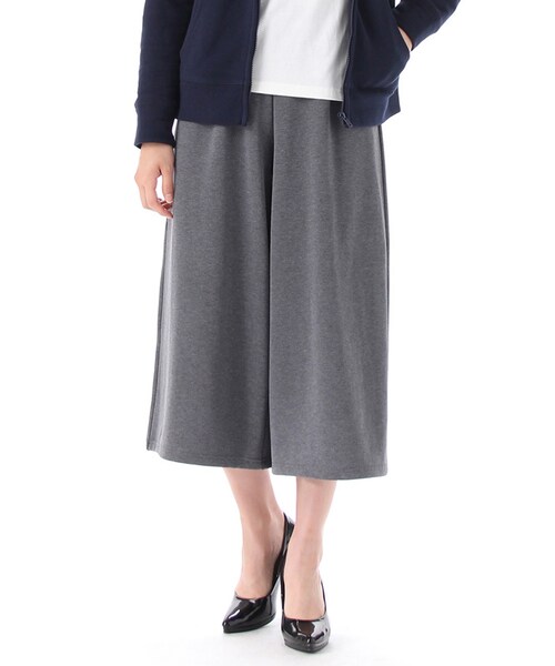 Honeys（ハニーズ）の「ガウチョパンツ（パンツ・スキニー・レディース・クロ/コン/キャメル/カーキ/杢チャコール/クロストライプ/コンストライプ・Ｍ/Ｌ）」の4枚目の写真