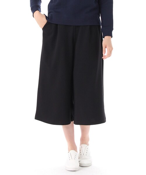 Honeys（ハニーズ）の「ガウチョパンツ（パンツ・スキニー・レディース・クロ/コン/キャメル/カーキ/杢チャコール/クロストライプ/コンストライプ・Ｍ/Ｌ）」の2枚目の写真