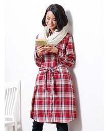 Honeys | チェックシャツワンピース(ワンピース/ドレス)