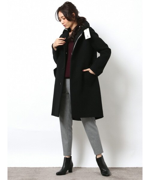 qualite（カリテ）の「ウール圧縮フードコート【予約】（その他）」 - WEAR