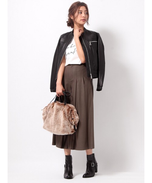 interstaple（インターステイプル）の「3WAYファーショルダー（トートバッグ・レディース・GRY/BG/CMF・F）」の13枚目の写真