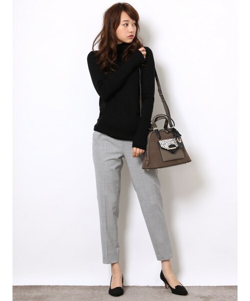 qualite(カリテ)の「【GOOD LUCK PANTS】ウールストレッチイージーパンツ(スラックス・レディース・ライトグレ-/チャコール/ブラック・0/1/2/3)」の10枚目の写真