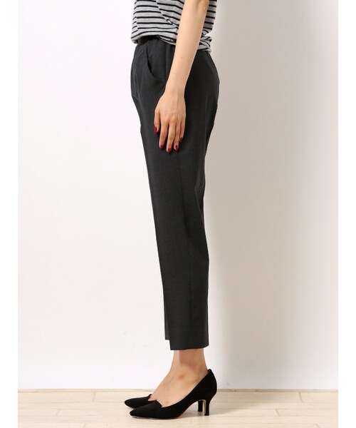 qualite(カリテ)の「【GOOD LUCK PANTS】ウールストレッチイージーパンツ(スラックス・レディース・ライトグレ-/チャコール/ブラック・0/1/2/3)」の5枚目の写真