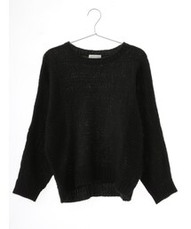 E hyphen world gallery | フロントフォークロア柄ドルマンプルオーバー(トップス)