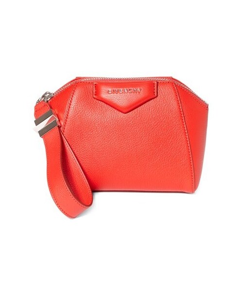 GIVENCHY(ジバンシイ)の「Givenchy 'Antigona' Leather Zip Pouch(クラッチバッグ・レディース・Black/Red・One Size)」の2枚目の写真