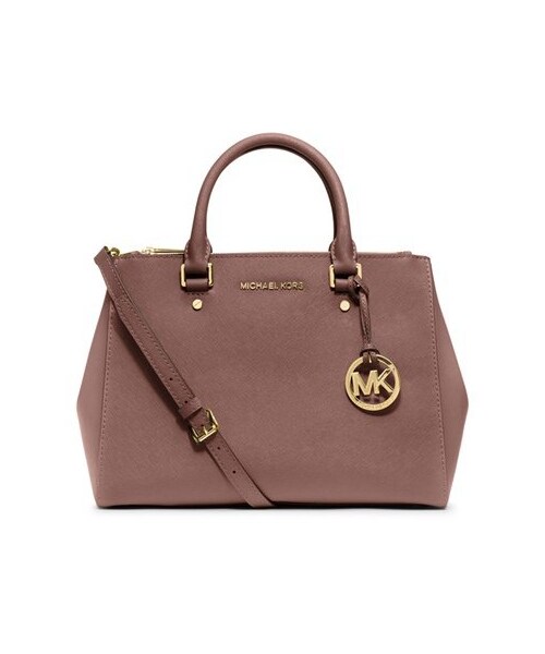 MICHAEL KORS(マイケルコース)の「MICHAEL Michael Kors 'Medium Sutton' Saffiano Leather Tote(トートバッグ・レディース・Black/Beige/Pink/Blue・One Size)」の4枚目の写真