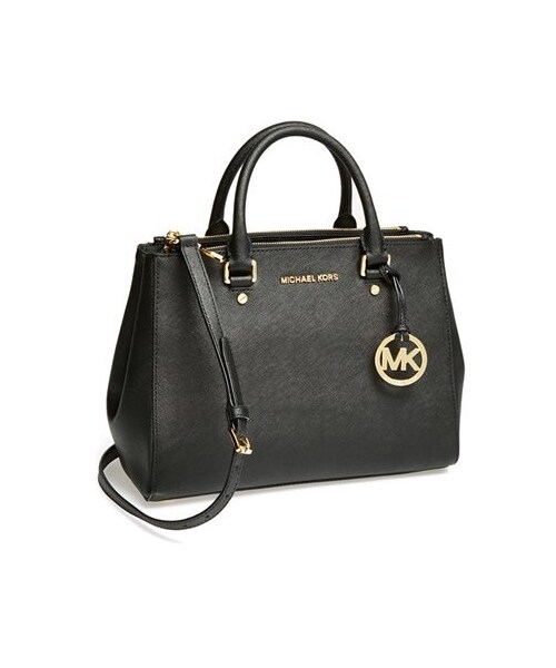 MICHAEL KORS(マイケルコース)の「MICHAEL Michael Kors 'Medium Sutton' Saffiano Leather Tote(トートバッグ・レディース・Black/Beige/Pink/Blue・One Size)」の1枚目の写真