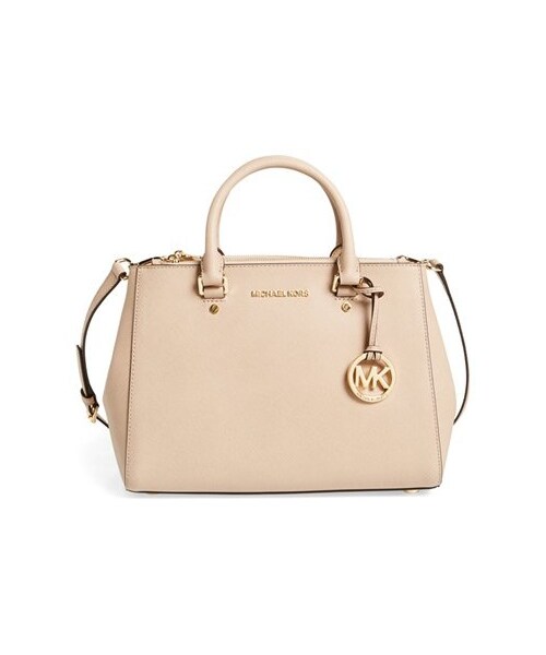 MICHAEL KORS(マイケルコース)の「MICHAEL Michael Kors 'Medium Sutton' Saffiano Leather Tote(トートバッグ・レディース・Black/Beige/Pink/Blue・One Size)」の2枚目の写真