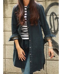 GAP | デニムシャツワンピース(シャツワンピース)