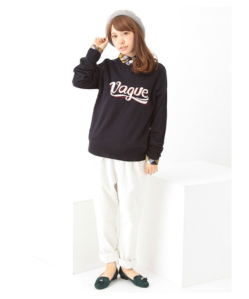 earth music&ecology（アースミュージックアンドエコロジー）の「＜WEB限定大きな・小さなサイズ＞コーデュロイロングパンツ（パンツ・アイボリー/キャメル/ネイビー・S/XL）」の10枚目の写真