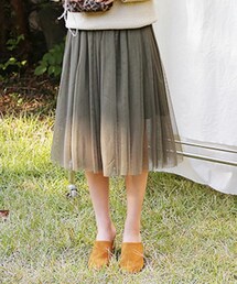 DHOLIC | ひざ丈チュールスカート(スカート)