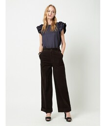 DRWCYS | コーデュロイ ハイウエストワイドパンツ(その他パンツ)