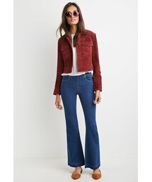 FOREVER 21 | FOREVER 21 Raw-Cut Flared Jeans(デニムパンツ)