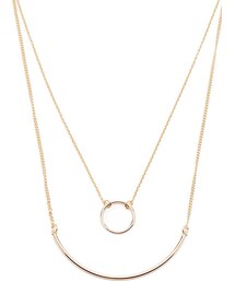 FOREVER 21 | FOREVER 21 Layered Circle Pendant Necklace(ネックレス)