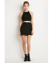 FOREVER 21 | FOREVER 21 Kick-Pleat Mini Skirt(スカート)