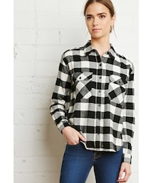 FOREVER 21 | FOREVER 21 Buffalo Plaid Flannel Shirt(シャツ/ブラウス)