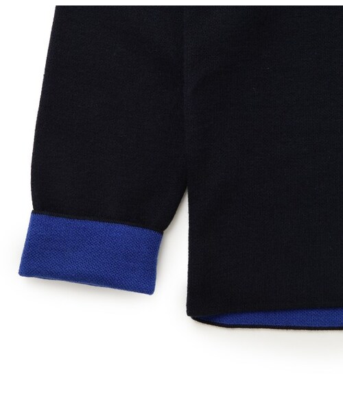 ADAM ET ROPE'（アダムエロペ）の「リバーハイネック プルオーバー（トップス・メンズ・ホワイト/ネイビー・M/L）」の10枚目の写真