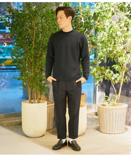 ADAM ET ROPE'（アダムエロペ）の「リバーハイネック プルオーバー（トップス・メンズ・ホワイト/ネイビー・M/L）」の11枚目の写真