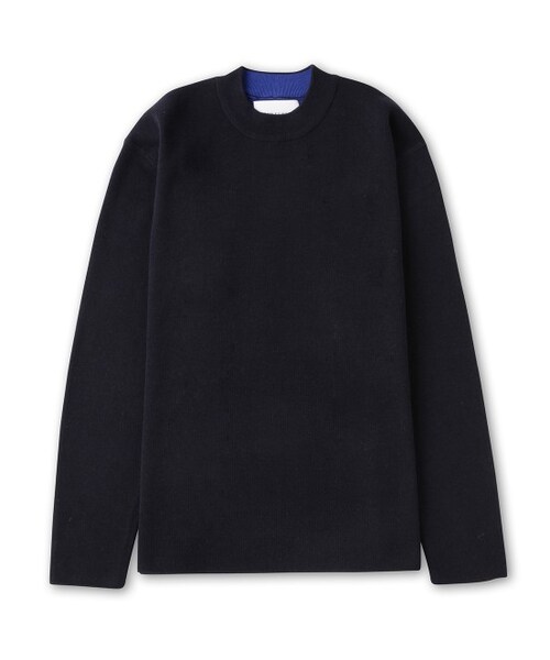 ADAM ET ROPE'（アダムエロペ）の「リバーハイネック プルオーバー（トップス・メンズ・ホワイト/ネイビー・M/L）」の3枚目の写真