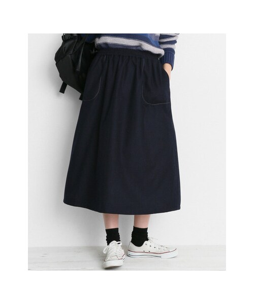 URBAN RESEARCH Sonny Label(アーバンリサーチサニーレーベル)の「ビエラギャザースカート(スカート・レディース・CAM/NVY・FREE)」の5枚目の写真