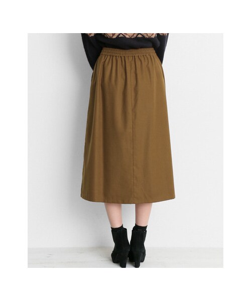 URBAN RESEARCH Sonny Label(アーバンリサーチサニーレーベル)の「ビエラギャザースカート(スカート・レディース・CAM/NVY・FREE)」の9枚目の写真