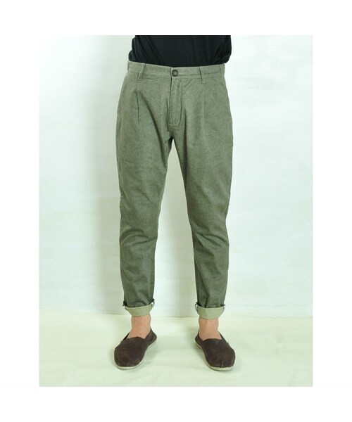 Chan Luu チャンルー の Tovar コットンパンツ グリーン メンズ 7987 ブレスレット Wear