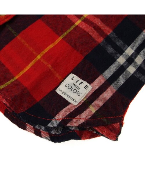 apres les cours(アプレレクール)の「Autumnチェックシャツワンピース(ワンピース/ドレス・キッズ・レッド/イエロー・80/90/100/110/120/130/140)」の8枚目の写真