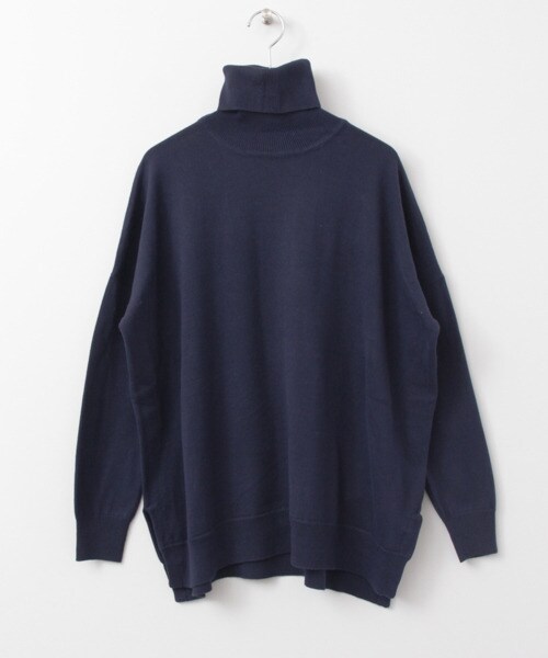 URBAN RESEARCH（アーバンリサーチ）の「高領針織衫（トップス・レディース・藏青米雙色/灰藍雙色/灰色/藏青色・FREE）」の3枚目の写真