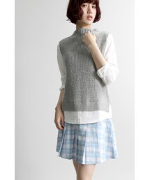 WEGO | Checkered Pleated Mini Skirt(その他)