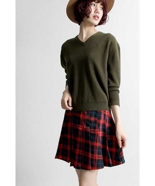WEGO（ウィゴー）の「Checkered Pleated Mini Skirt（その他・white check/Blue Check/red check・F）」の3枚目の写真