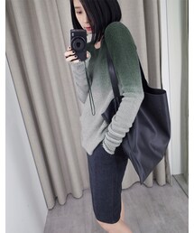 mooncat | 軟Q毛漸層毛衣色(トップス)