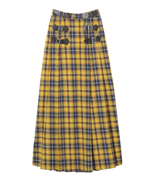 PAMEO POSE（パメオポーズ）の「NANCY PLAID MAXI SKIRT（スカート・レディース・レッド/イエロー/グリーン・F）」の3枚目の写真