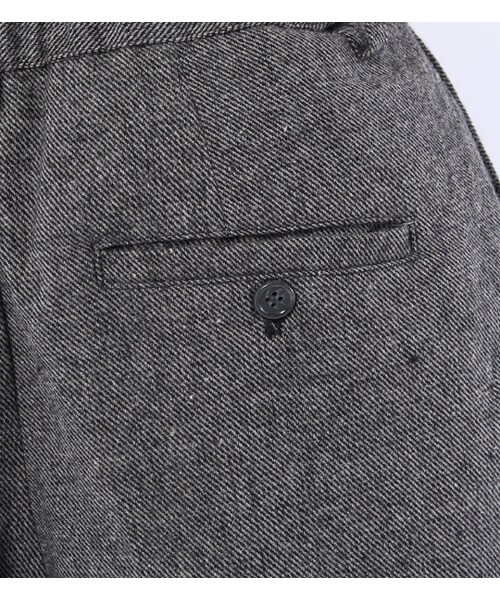 mysty woman(ミスティウーマン)の「ウール混ツイード2WAYコンビネゾン(オールインワン・サロペット・レディース・グレー系/ブラック/ブラック系)」の11枚目の写真