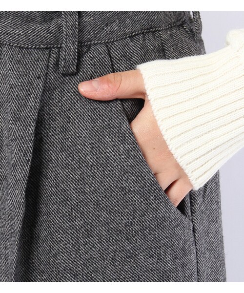 mysty woman(ミスティウーマン)の「ウール混ツイード2WAYコンビネゾン(オールインワン・サロペット・レディース・グレー系/ブラック/ブラック系)」の10枚目の写真