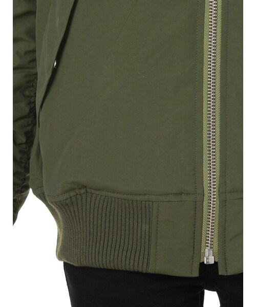 EMODA（エモダ）の「【SHARED】バックプリントMA-1（ジャケット/アウター・レディース・ブラック/カーキ・1/2）」の12枚目の写真