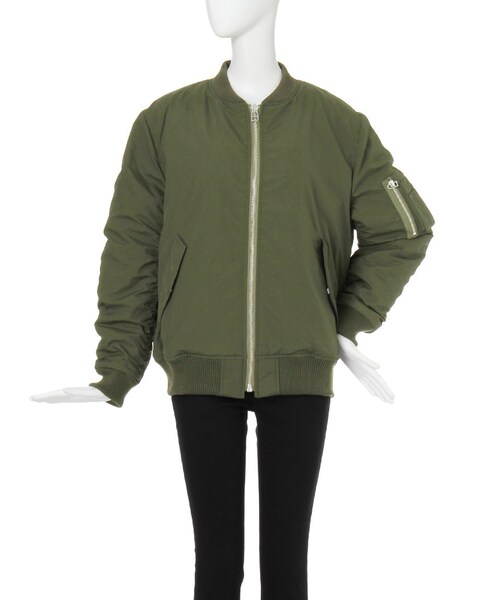 EMODA（エモダ）の「【SHARED】バックプリントMA-1（ジャケット/アウター・レディース・ブラック/カーキ・1/2）」の6枚目の写真