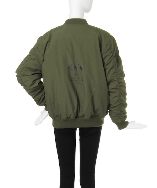 EMODA（エモダ）の「【SHARED】バックプリントMA-1（ジャケット/アウター・レディース・ブラック/カーキ・1/2）」の8枚目の写真