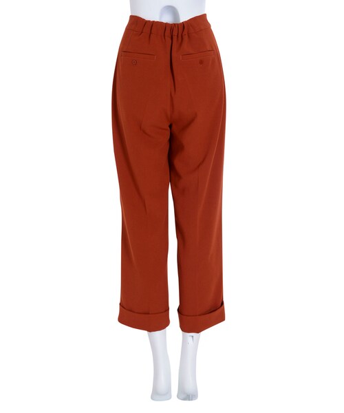 MURUA（ムルーア）の「【MODE】ロールUPワイドテーパードパンツ（パンツ・レディース・ブラック/ブラウン/キャメル）」の8枚目の写真