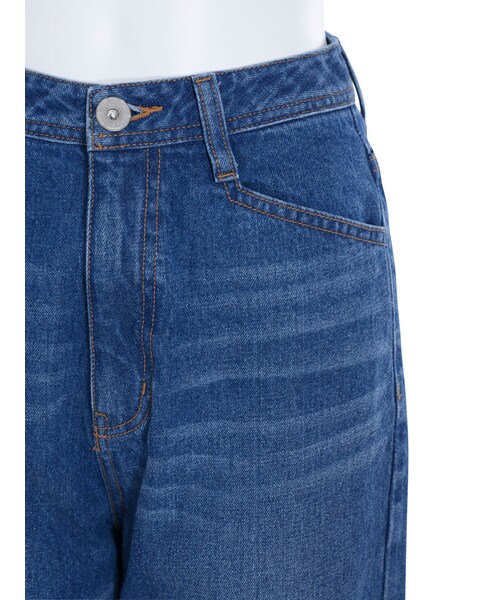 MURUA（ムルーア）の「【CASUAL】ストレートワイドデニムパンツ（パンツ・レディース・ブルー/インディゴ）」の14枚目の写真