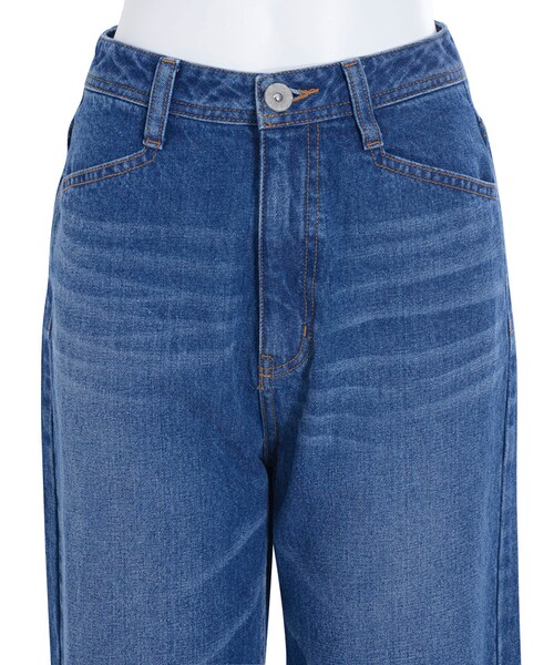 MURUA（ムルーア）の「【CASUAL】ストレートワイドデニムパンツ（パンツ・レディース・ブルー/インディゴ）」の12枚目の写真