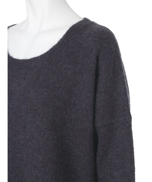 Ungrid(アングリッド)の「スリットイレヘムソフトニット(トップス・レディース・ネイビー/カーキ/キャメル・F)」の8枚目の写真