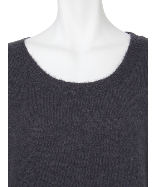 Ungrid(アングリッド)の「スリットイレヘムソフトニット(トップス・レディース・ネイビー/カーキ/キャメル・F)」の7枚目の写真