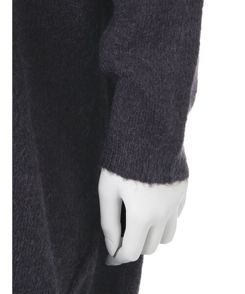 Ungrid(アングリッド)の「スリットイレヘムソフトニット(トップス・レディース・ネイビー/カーキ/キャメル・F)」の9枚目の写真