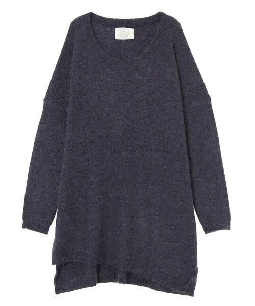 Ungrid(アングリッド)の「スリットイレヘムソフトニット(トップス・レディース・ネイビー/カーキ/キャメル・F)」の3枚目の写真