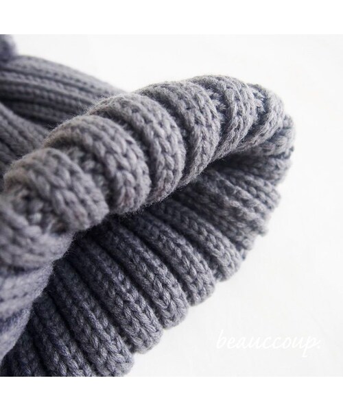 no brand（ノーブランド）の「自立する ぽんぽん付きニット帽 / ニットキャップ（Tシャツ/カットソー・キッズ・その他）」の4枚目の写真