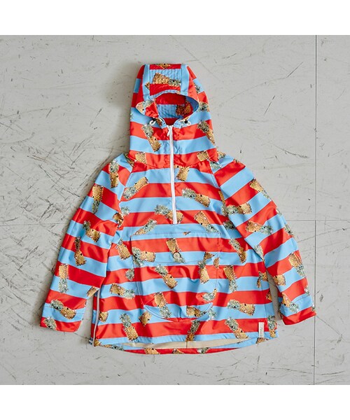 AlexanderLeeChang(アレキサンダーリーチャン)の「Pinyapple Pullover Hoodie(ジャケット/アウター・Black/Blue x Red・2 (予約可能)/3 (予約可能))」の7枚目の写真