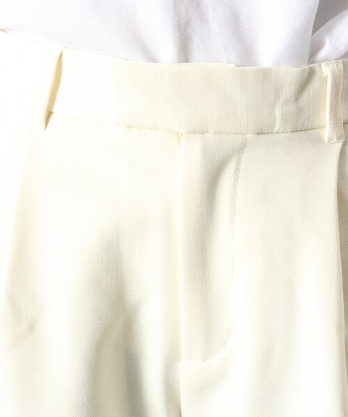 BLISS POINT（ブリスポイント）の「ニジュウオリワイドクロップドパンツ（パンツ・レディース・ホワイト/ブラック/カーキ・M/L）」の7枚目の写真