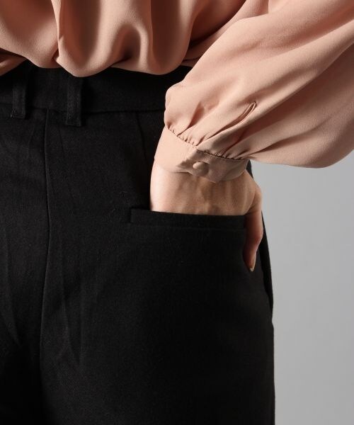 BLISS POINT（ブリスポイント）の「TRフカタックワイドパンツ（パンツ・レディース・ブラック/ブラウン/カーキ・M/L）」の11枚目の写真